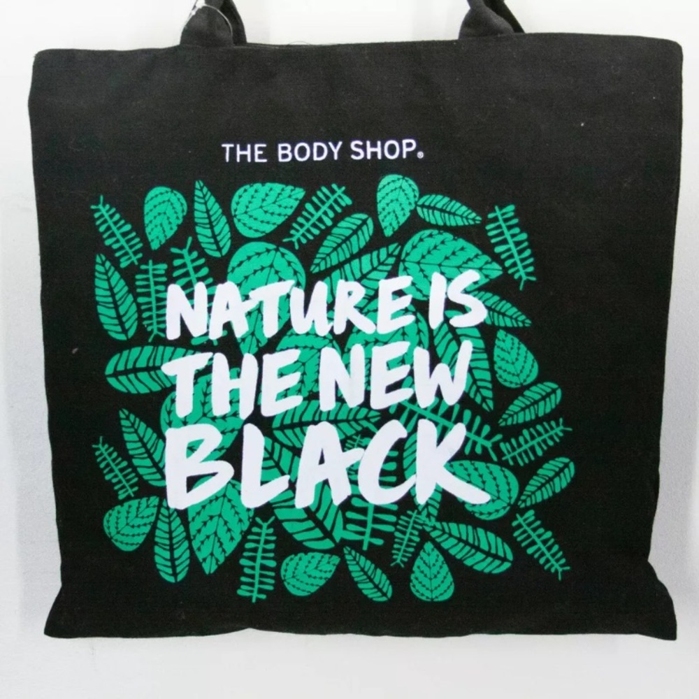 Nature is the New Black Reusable Tote Bag